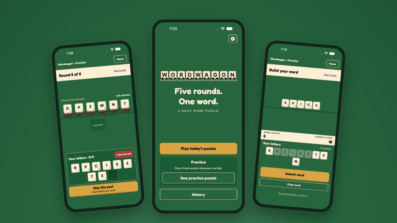 Screenshot of Wordwagon